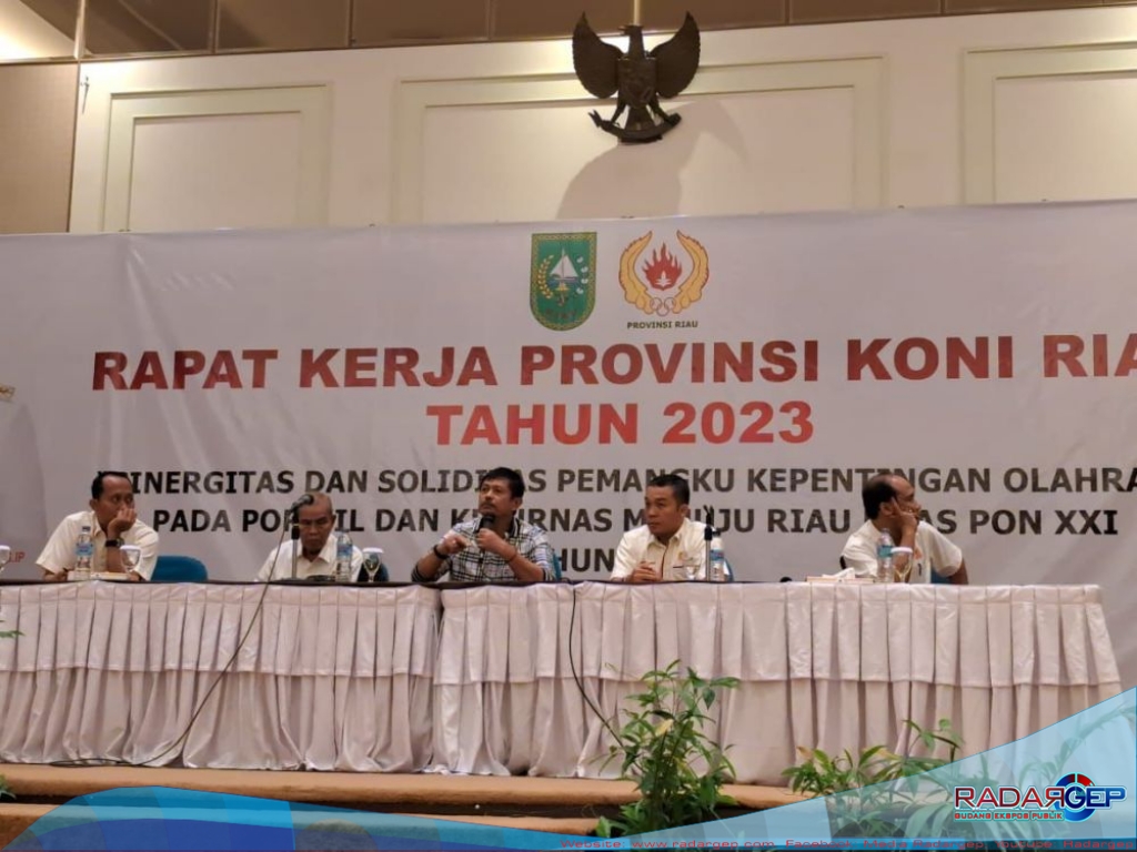 Hadiri Rakerprov KONI Riau, Pelatih Timnas Indonesia Indra Syafri Apresiasi KONI Riau